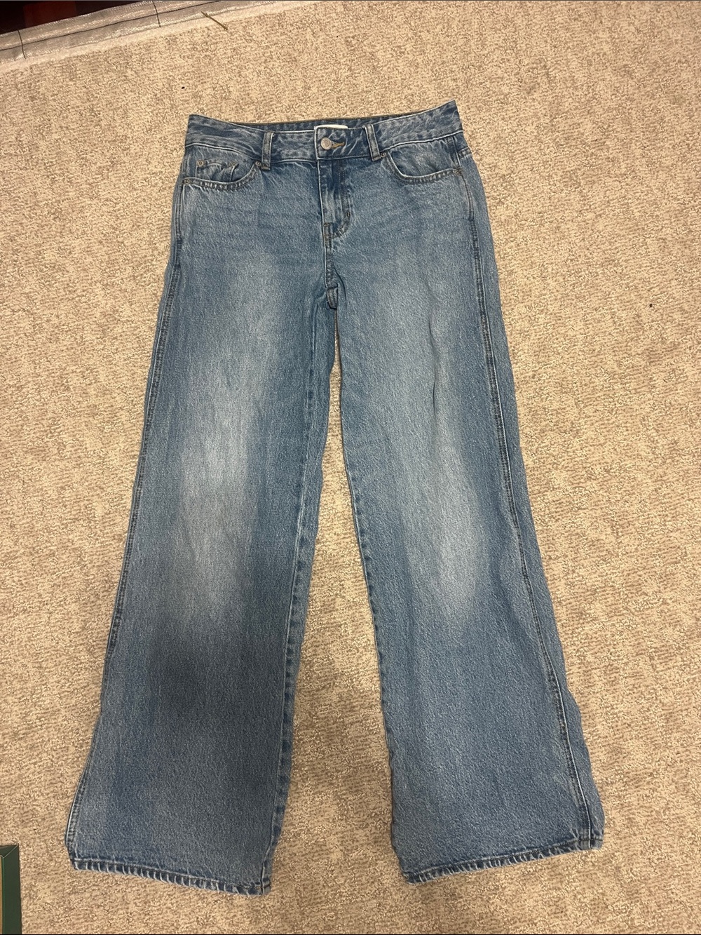 PacSun Women's Wide-Leg Jeans — Medium Blue Denim